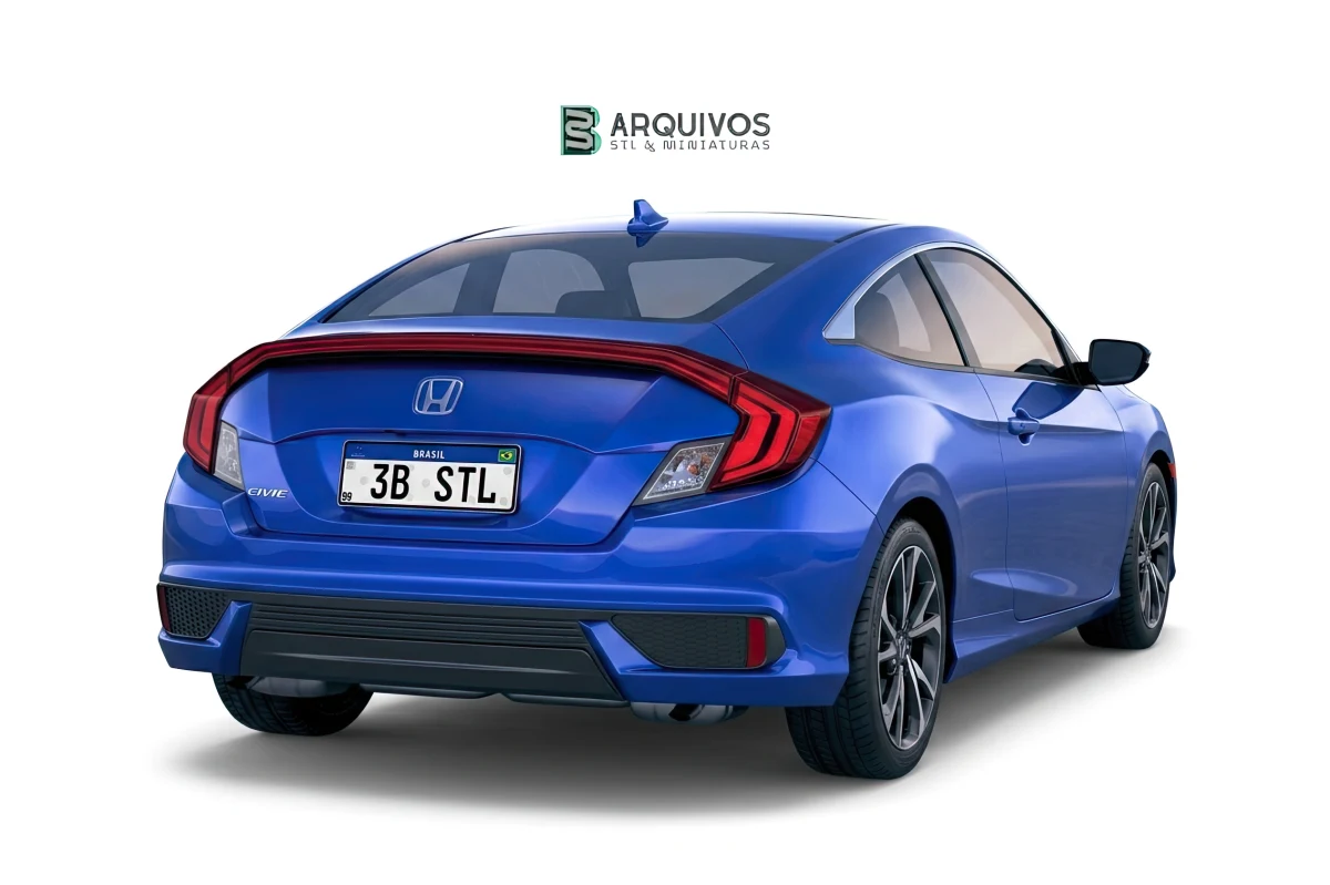 Modelo 3D STL - Honda Civic Coupe 2019 — foto 3